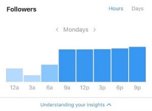 Facebook Insights time of day